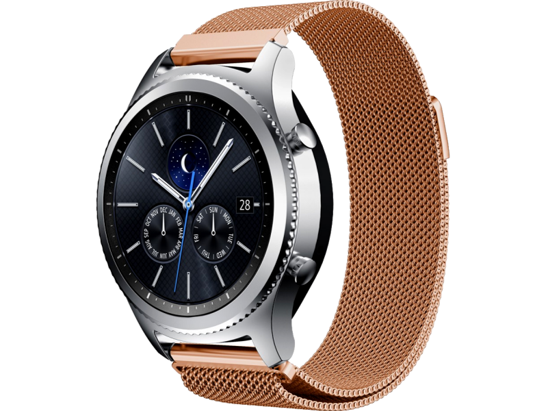 Cuneo rem i rustfrit stål til Samsung Gear S3 / Galaxy Watch 46mm - Rosa