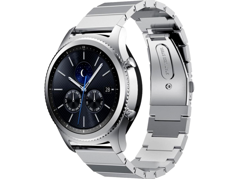 Arezzo Rem i Rustfrit Stål til Huawei Watch 4 / 4 Pro - Sølv