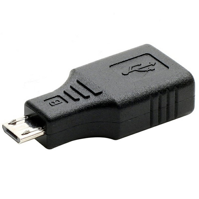 Mikro USB til USB-A Adapter - OTG & filoverførsel - Sort