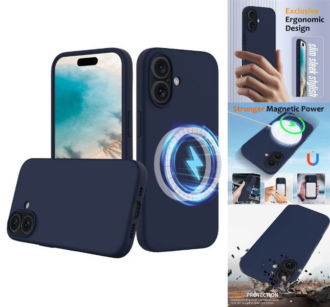 iPhone 16 Plus cover flydende silikone forside