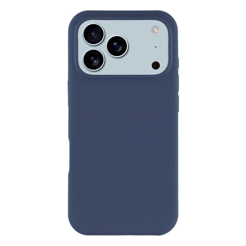Soft Matte iPhone 17 Pro Silikone Cover - Mørkeblå