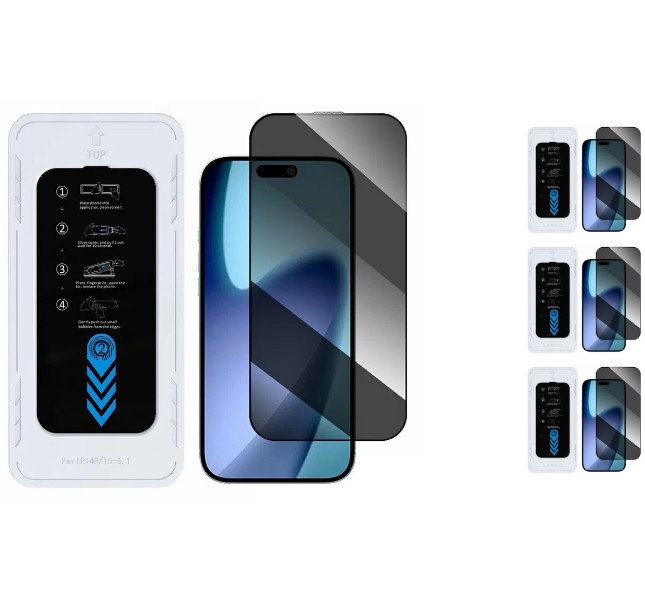 3 stk. iPhone Air Skærmbeskyttelse / Privacy Glas 