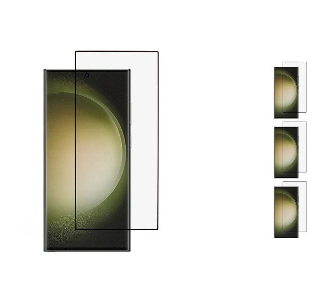 3 stk. Samsung Galaxy S25 Ultra Beskyttelsesglas / Skærmbeskyttelse / 3D Glas