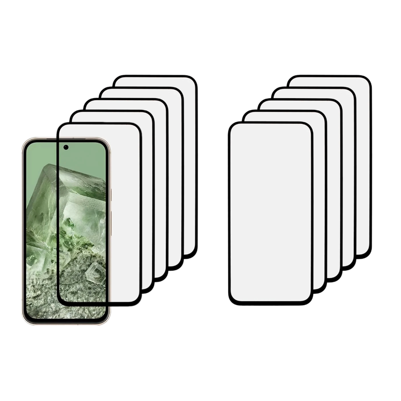10 stk Google Pixel 8a Skærmbeskyttelse / 3D Glas