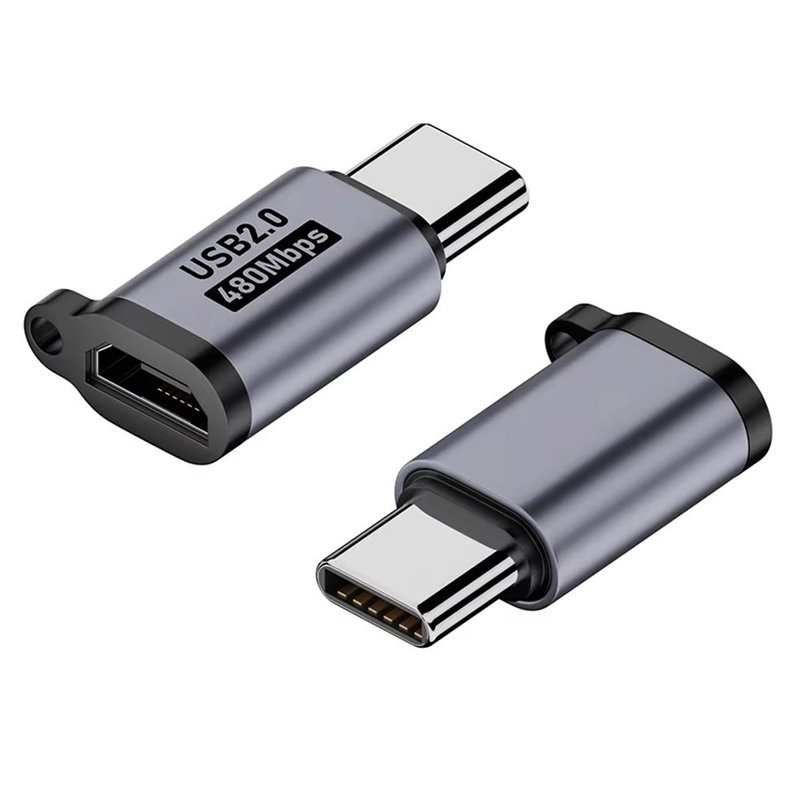 Micro USB til USB-C Adapter - til opladning & filoverførsel