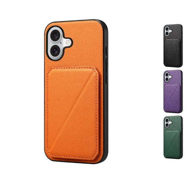 Grønt iPhone 16 cover med kortlommer