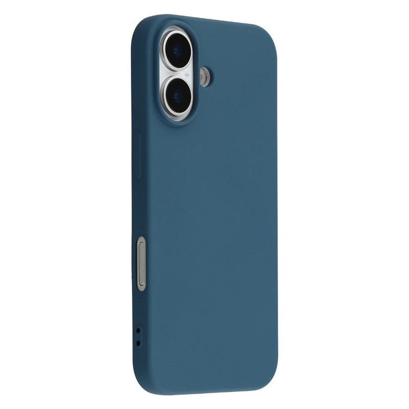 iPhone 17 Silikone Cover med Blød Inderside - Mørkeblå