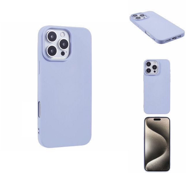 Lys Lilla iPhone 16 Pro Max TPU Cover forfra