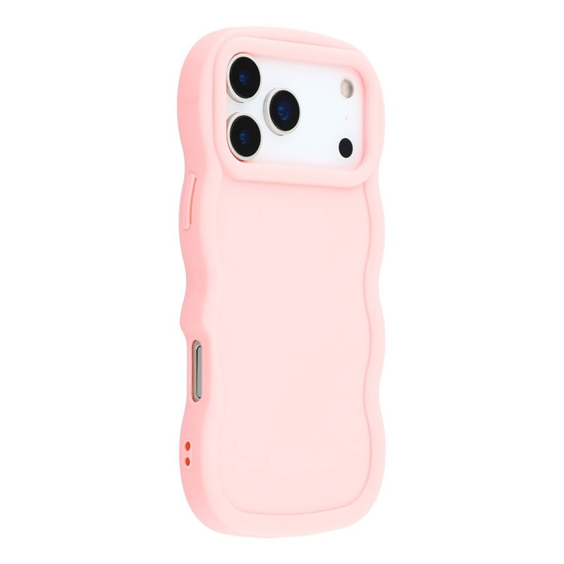 Wavy iPhone 17 Pro Silikone Cover Med Bølget Kant