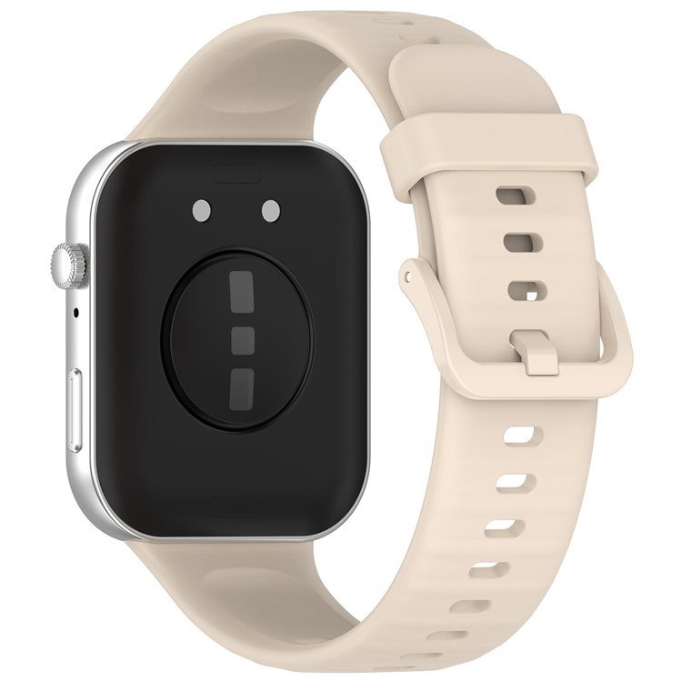 Silicone Sports Watch Strap for Huawei Watch Fit 3 - Ivory White