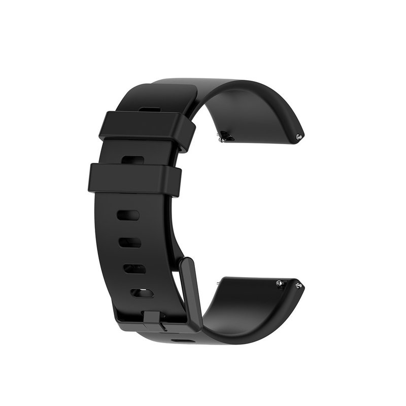 Fitbit Versa / Versa Lite / Versa 2 Silikonerem - Sort, str. L
