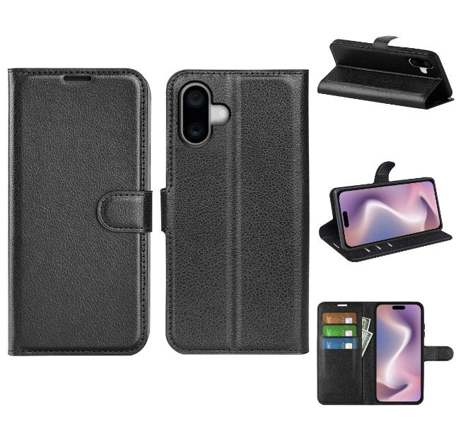 iPhone 16 Plus læder cover front