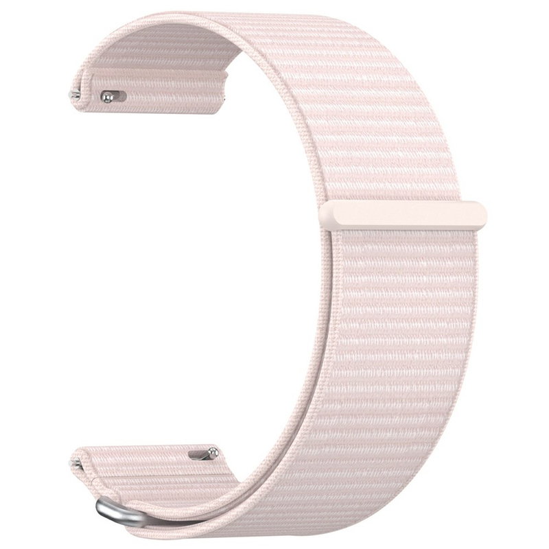 Garmin Venu X1 Rem i Nylon med Justerbar Velcro Lukning - Lyserød