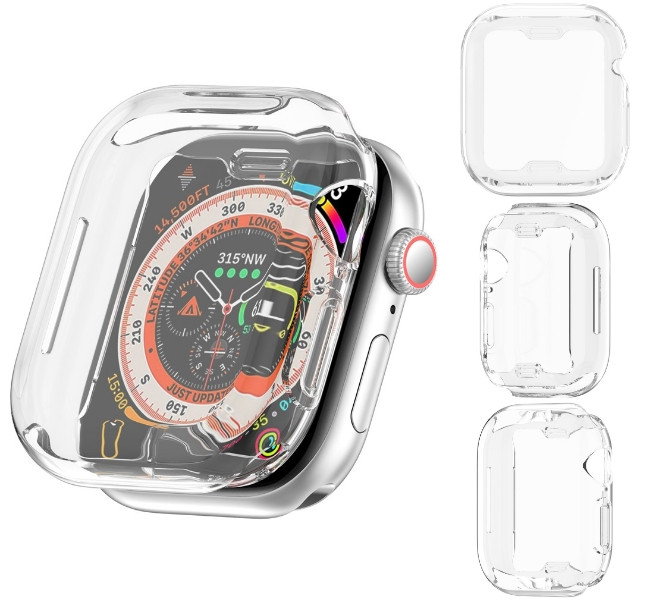 Apple Watch Series 10 & 11 42 mm Cover med Skærmbeskyttelse - Transparent