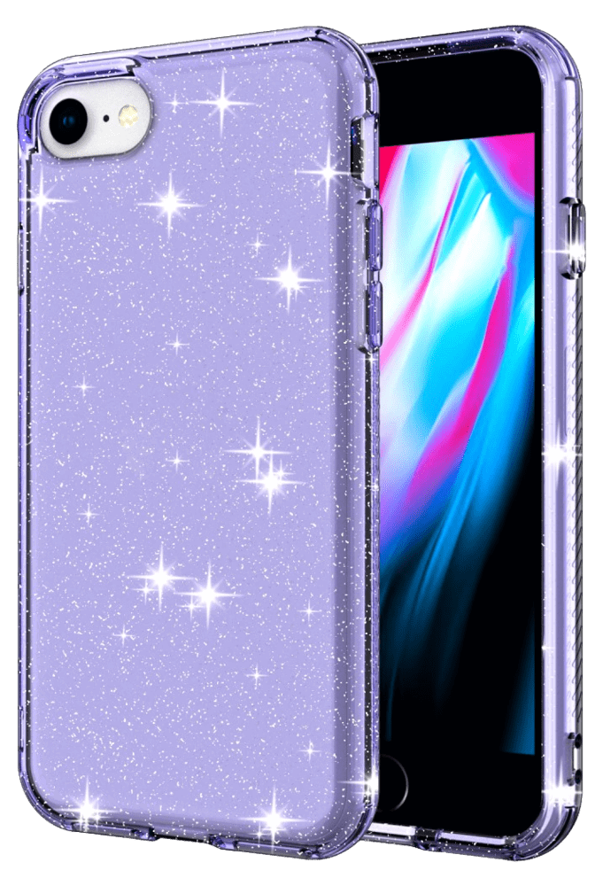 Sparkle Cover til iPhone 7 / 8 / SE (2020)-Lilla