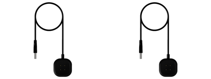 2 Stk Oplader kabel til Fitbit Versa 3 / 4 / Sense / Sense 2