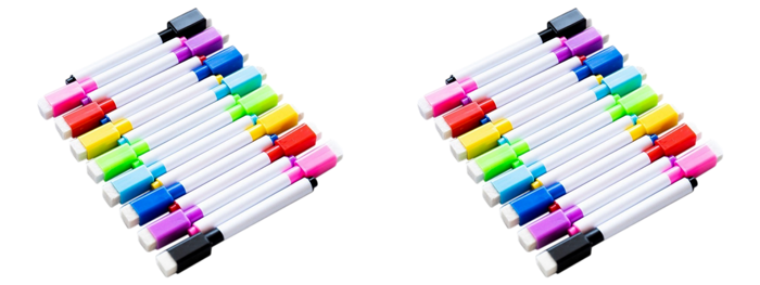 2 Stk 8-Pak Magnetiske Whiteboard Tusser