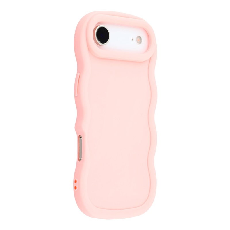 Wavy iPhone Air Silikone Cover Med Bølget Kant - Lyserød