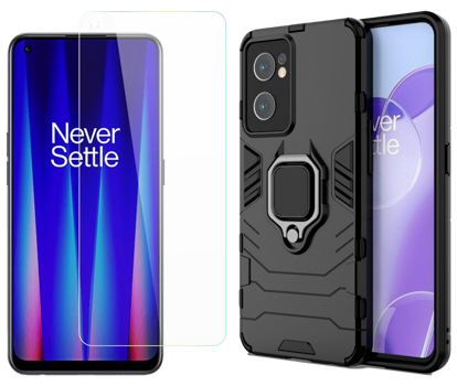 Cover med Kortholder & Beskyttelsesglas / Skærmbeskyttelse / Glas til OnePlus Nord CE 2 5G
