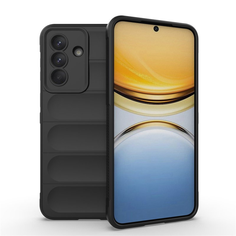 Samsung Galaxy A57 5G Silikone Cover Med Stødabsorberende Bagside - Sort