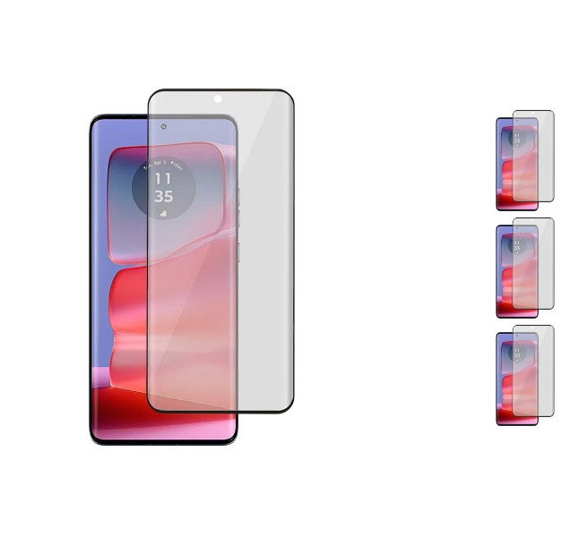 3 stk. Motorola Edge 50 Ultra Beskyttelsesglas / Skærmbeskyttelse / Privacy Glas