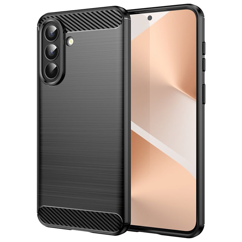 Samsung Galaxy A57 5G Cover Med Carbon Mønster i Sort