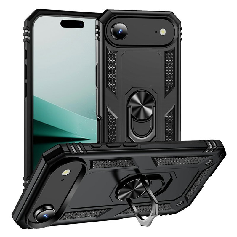 iPhone Air Cover med Magnet og Kickstand - Sort