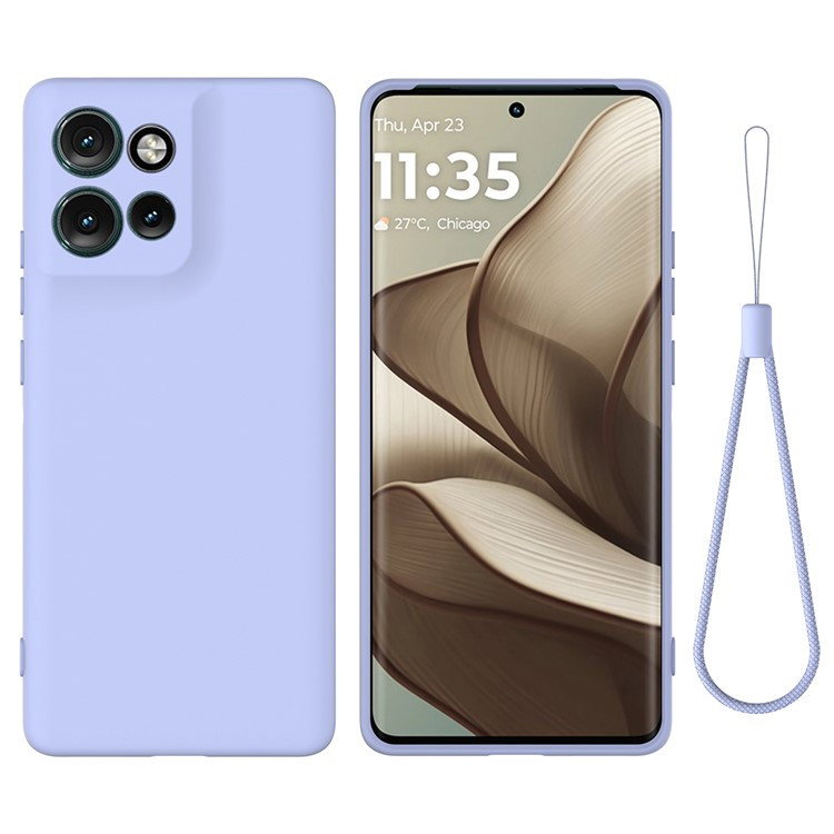 Motorola Edge 50 Neo Silikone Cover med Håndrem