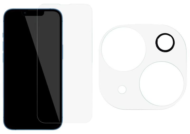 Pakke m. 1x 3 stk. Skærmbeskyttelse / Hærdet Beskyttelsesglas til iPhone 14 & 1stk Kamera Skærmbeskyttelse / Beskyttelsesglas til iPhone 14 / 14 Plus