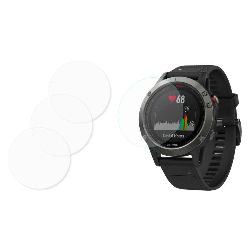 3 Stk. Skærmbeskyttelse / Hærdet beskyttelsesglas til Garmin Fenix 5 / 5 Plus / 5X / 5X Plus