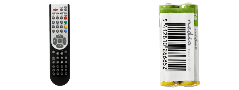 Pakke m. 1stk Fjernbetjening til Prosonic TV - Erstatter Original  & 1stk 2-Pak AAA Batterier