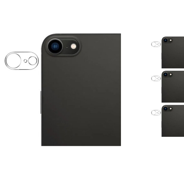 3 stk. iPhone 16e & 17e Kamera Beskyttelsesglas