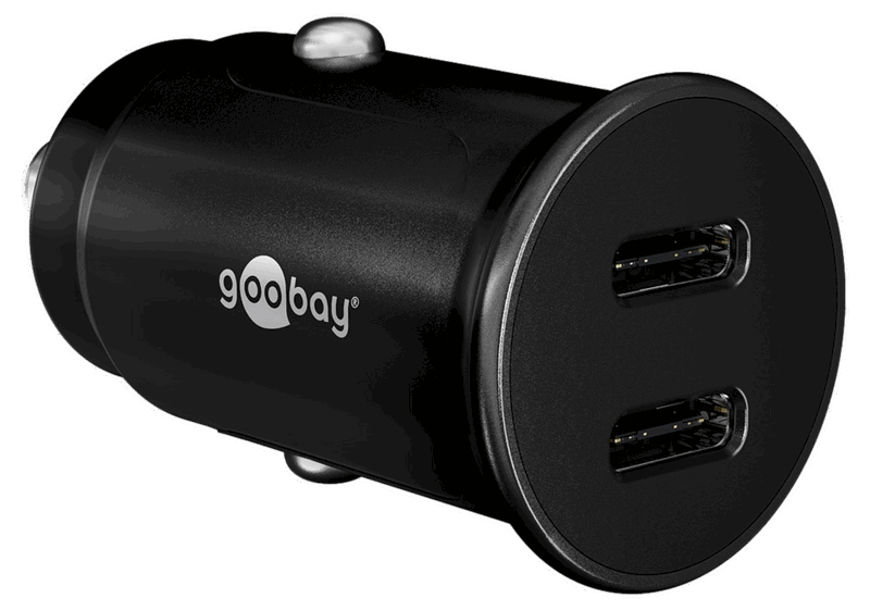 Dobbelt USB-C Hurtig Oplader til Bil