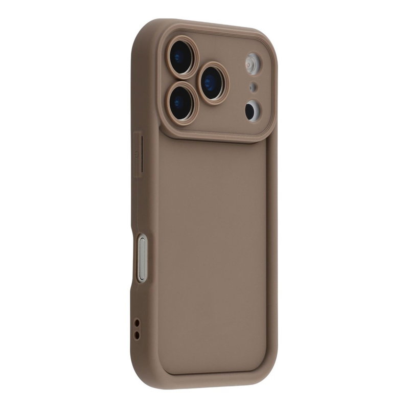 iPhone 17 Pro Silikone Cover med Kamerabeskyttelse - Brun