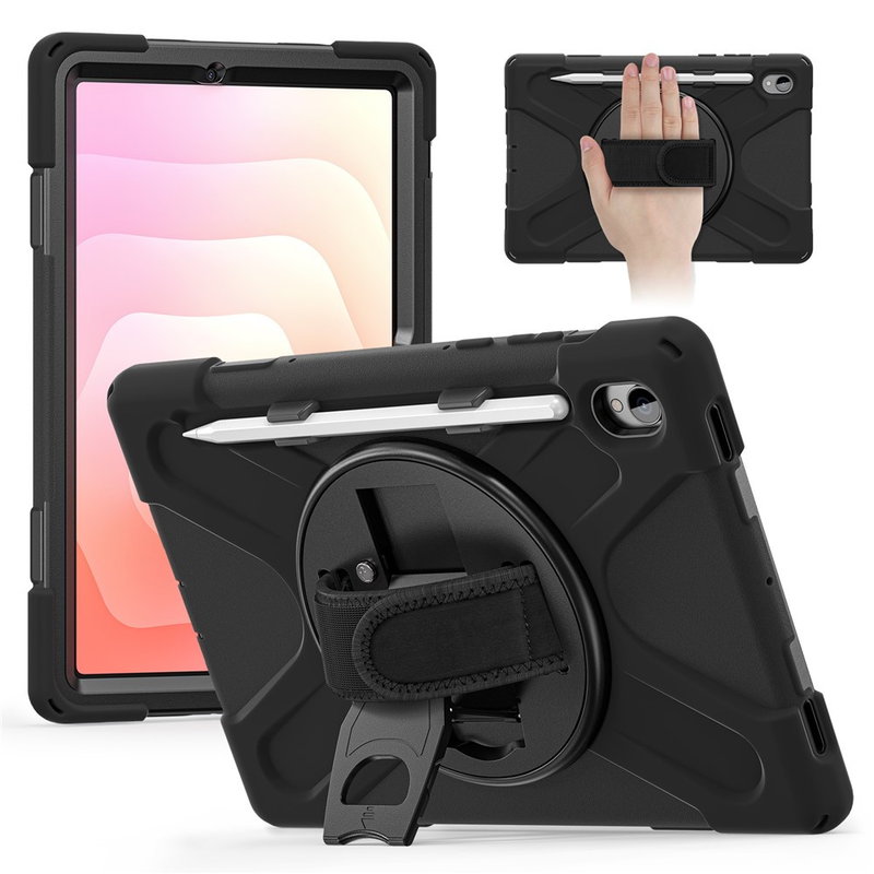 Samsung Galaxy Tab S11 Cover med Støttefod & Plads til Pen i Sort