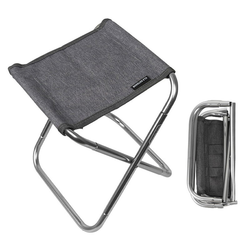 Sammenklappelig campingstol i aluminium – let & transportabel