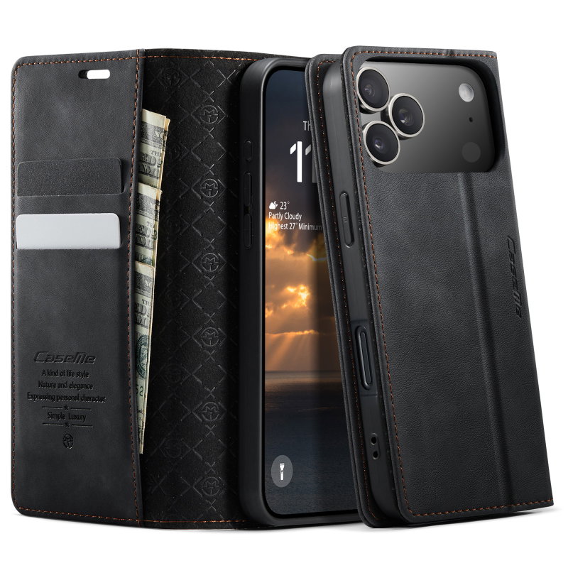 iPhone 17 Pro Max Flip Cover med Kortholder og RFID-beskyttelse