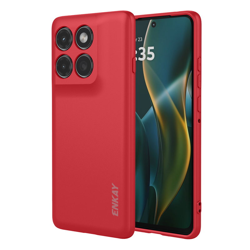Slim Motorola Edge 60 Pro 5G Cover i Silikone - Rød