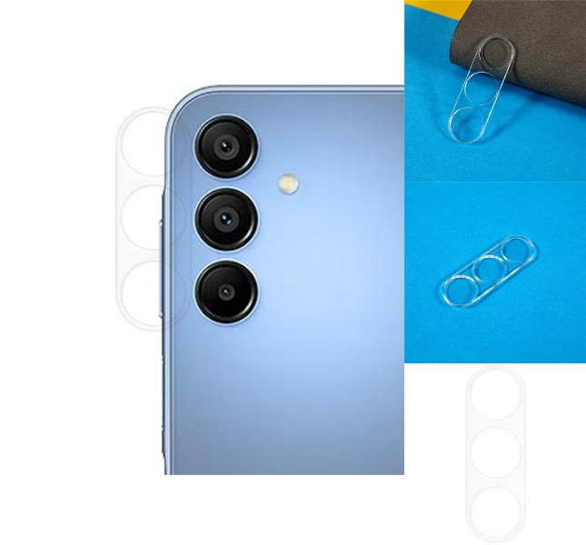 Samsung Galaxy A16 5G kamera beskyttelsesglas tæt på