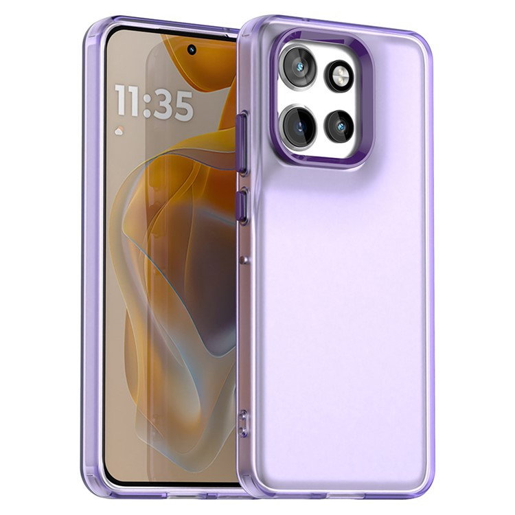 Motorola Edge 50 Neo Transparent Cover - Lilla