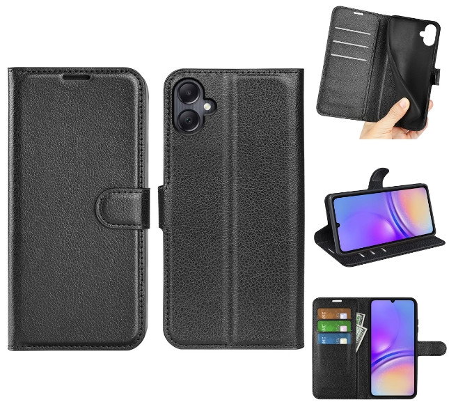 Grøn læder etui til Samsung Galaxy A06