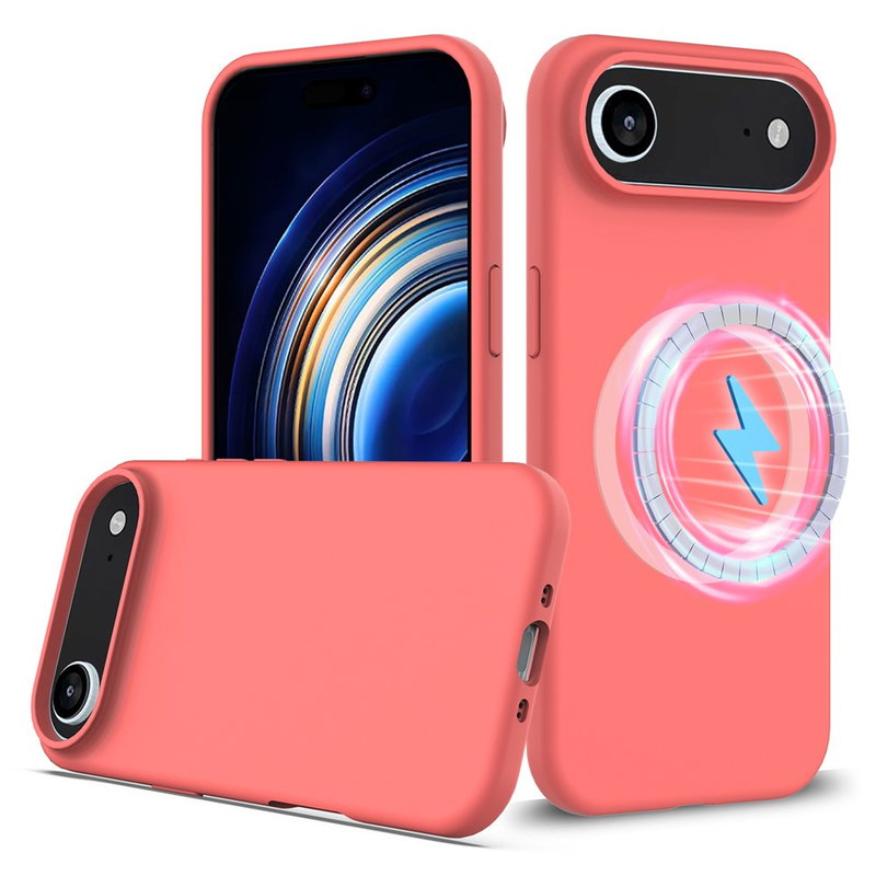iPhone Air Cover i Silikone med MagSafe og Blød Inderside - Pink