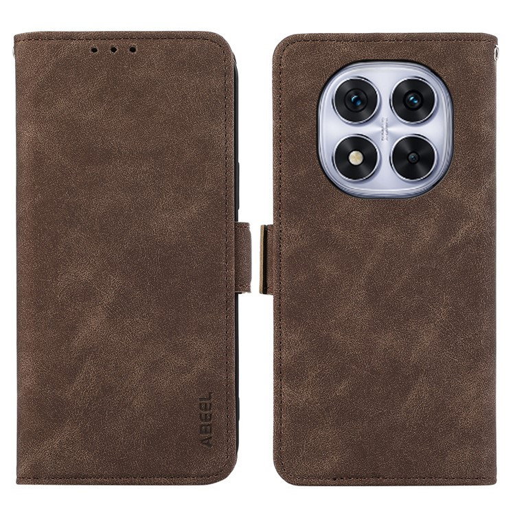 Xiaomi Redmi Note 14 Pro 5G Læder Flip Cover - Brun