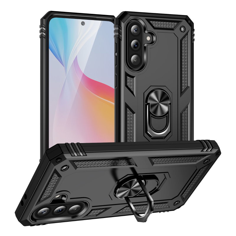 Samsung Galaxy A37 5G Cover med Støttefod og Magnet - Sort