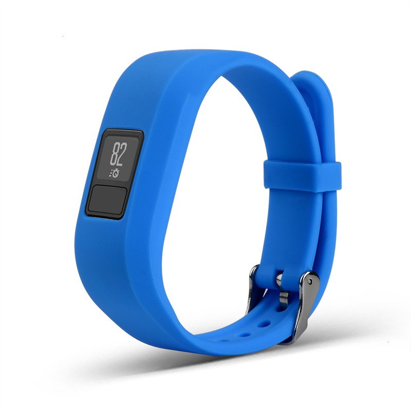 Garmin Vivofit 3/JR/JR 2 Urrem - Silikone, Lyseblå