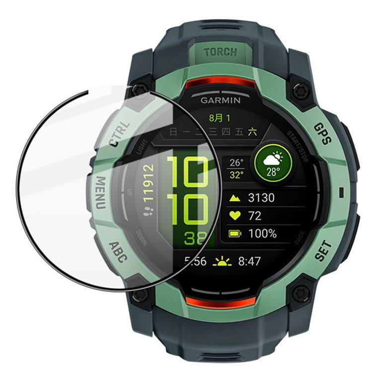 Garmin Instinct 3 (50mm) Beskyttelsesfilm / 3D Skærmbeskyttelse