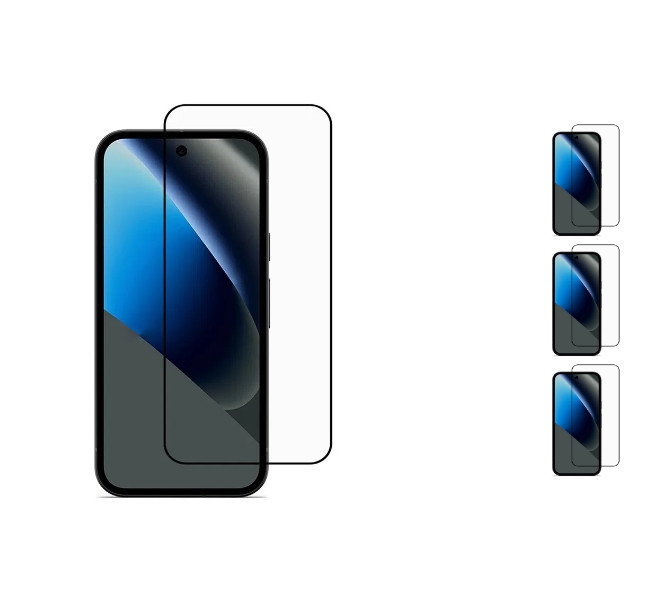 3 stk. Google Pixel 10a Skærmbeskyttelse / 3D Beskyttelsesglas 