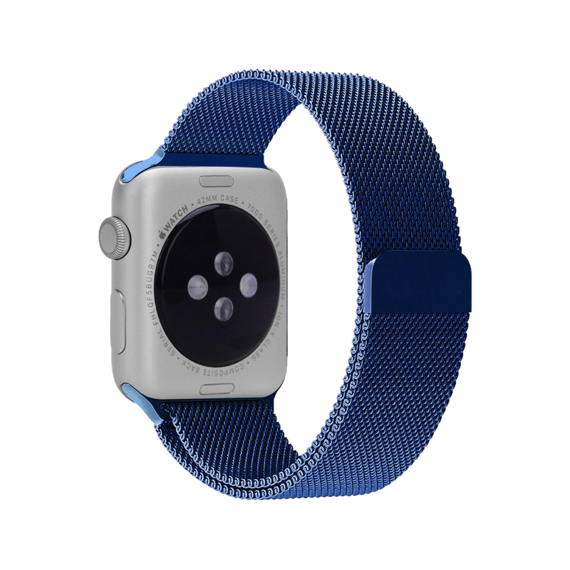 Mesh Urlænke i Rustfrit Stål til Apple Watch 1 - Mørkeblå - 38 / 40 / 41 mm