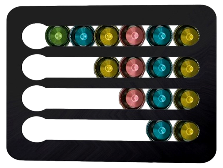 Væghængt kapselholder til Nespresso-kapsler (24 stk)