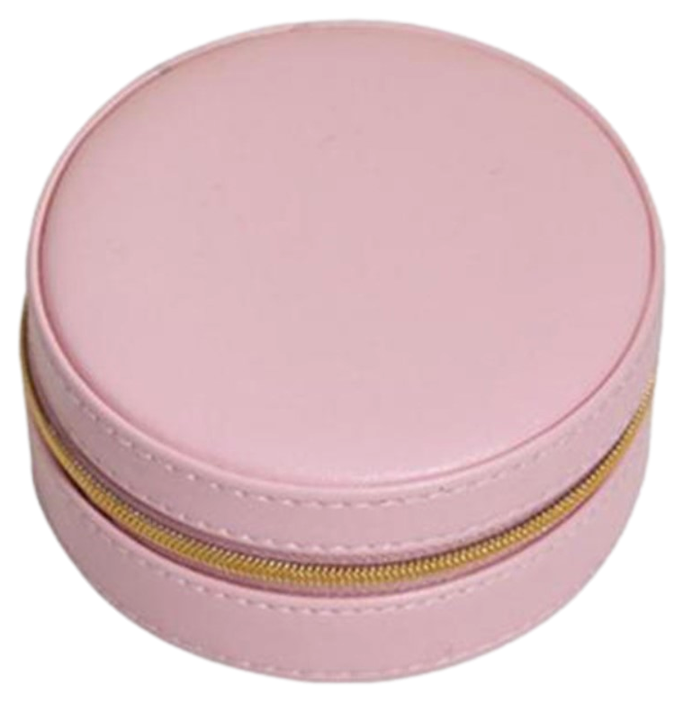 Rundt Smykkeskrin i Kunstlæder-Pink